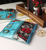 Elegant Plastic Blue Saree Bag - Set of 4