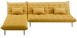 Furny L shaped Sofa bed in Yellow colour