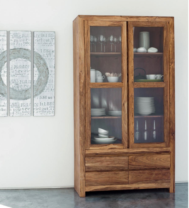 Mango Wood Crockery Cabinet 73054 1346200198WYACzn