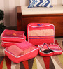 Packnbuy Nylon Red 5-piece Bags in Bag Travelling Bag Set