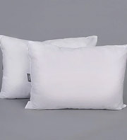 White Polyester 14 x 20 Inch Pillows - Set of 2 by SWHF