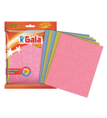 Gala Multicolour Sponge Wipe Set of 5