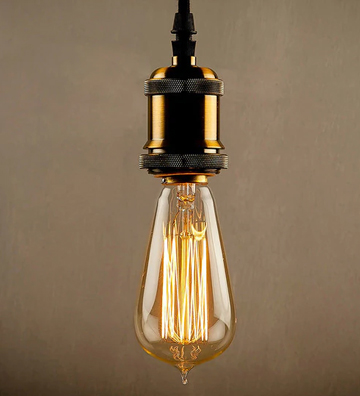 Yellow Tungsten Filament Bulb by Homesake