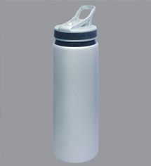 Wa.Ter Easy Carry Grey Stainless Steel Sipper Bottle 