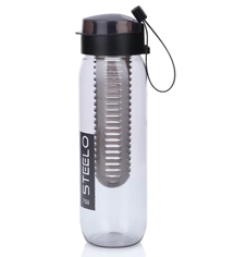 Steelo Black 750 ML Sante Infuser Water Bottle