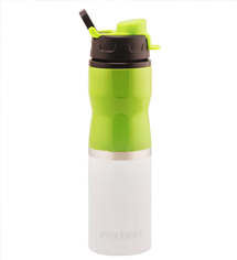 Wa.Ter Flip Flop Open Stainless Steel Water Bottle 